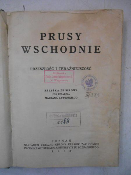 Prusy wschodnie, 1932 r.