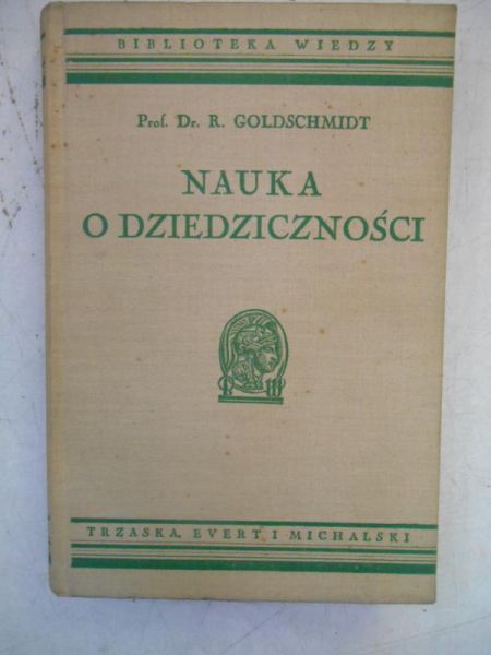 Nauka o dziedziczności, 1938 r.