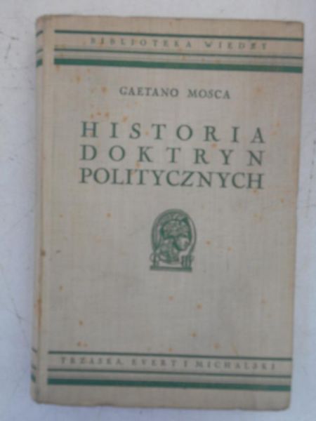 Mosca Gaetano - Historia doktryn politycznych, 1938 r.