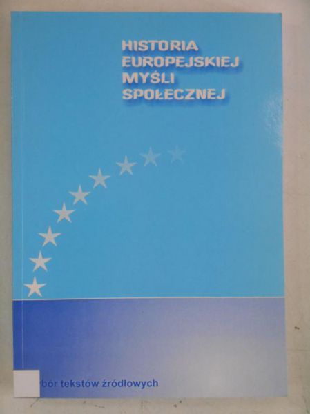 Historia Europejskiej myśli społecznej
