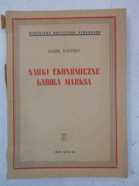Nauki ekonomiczne a Marksa, 1949 r.