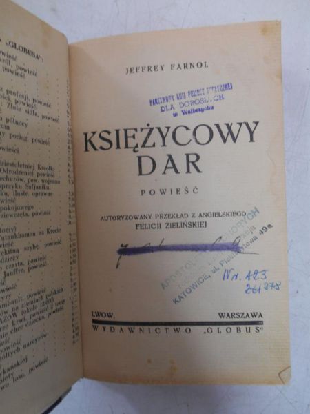Księżycowy dar, ok. 1930 r.