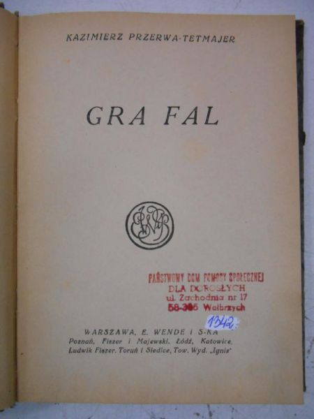 Gra Fal, 1925 r.