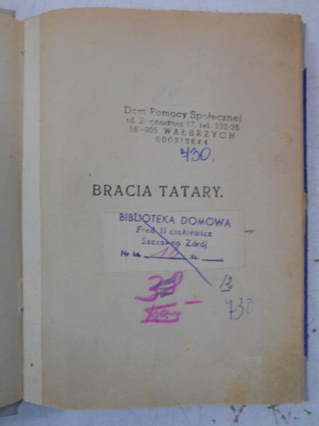 Dygasiński Adolf - Bracia Tatary