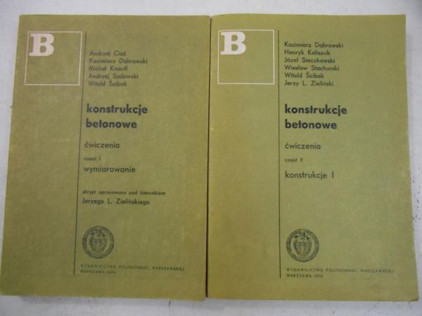 Konstrukcje betonowe, Tom I-II