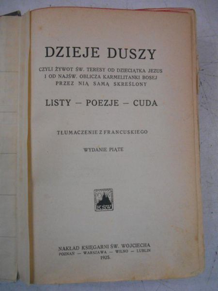 Galant W. (red.) - Dzieje duszy, 1925 r.