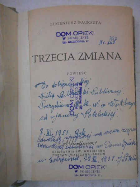 Paukszta Eugeniusz - Trzecia zmiana, 1948 r.
