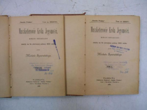 Muszkieterowie króla Jegomość, tom I, III