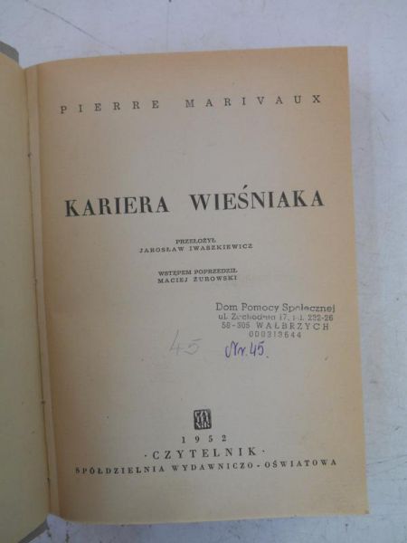 Marivaux Pierre - Kariera wieśniaka