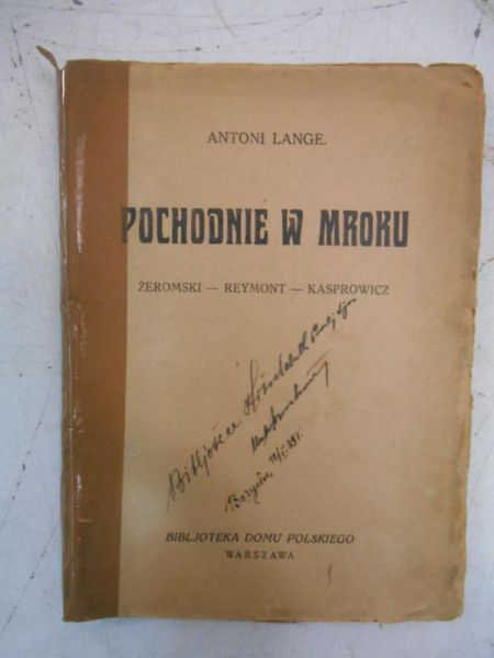 Lange Antoni - Pochodnie w mroku, 1927 r.