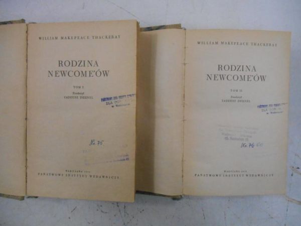 Rodzina Newcome'ów,  tom I-II