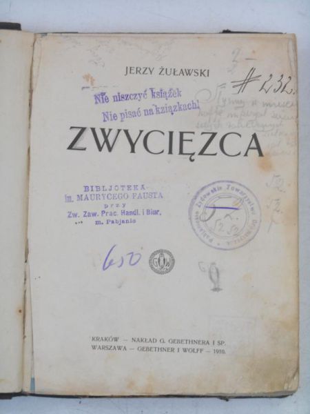 Zwycięzca, 1910 r.