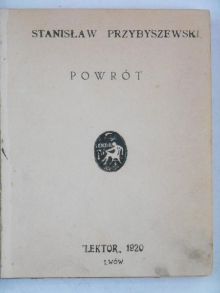 Powrót, 1920 r.