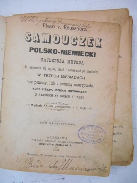 Samouczek polsko-niemiecki, 1903 r.