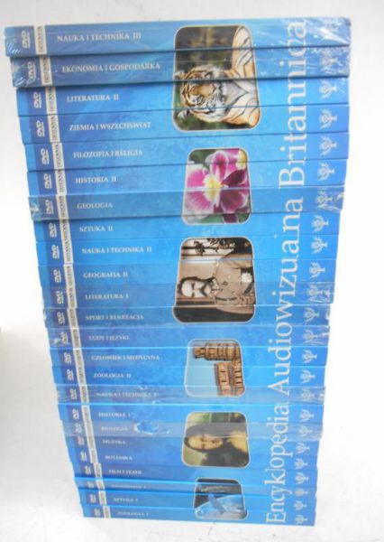 Encyklopedia Audiowizualna Britannica, 24 tomy + DVD, komplet
