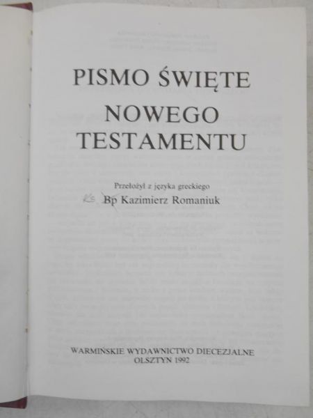 Pismo Święte Nowego Testamentu
