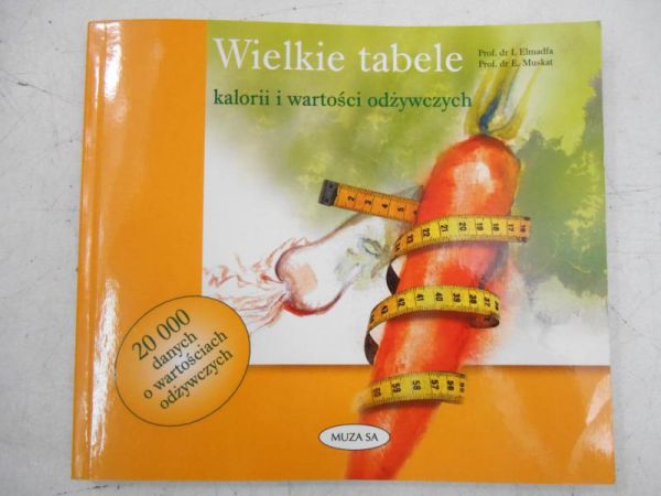 Wielkie tabele kalorii i wartości odżywczych