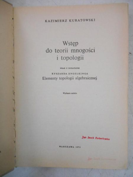 Wstęp do teorii mnogości i topologii