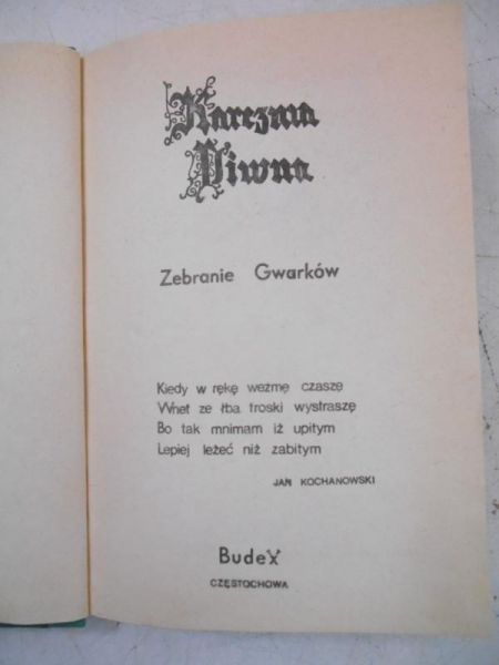 Karczma piwna. Zebranie Gwarków