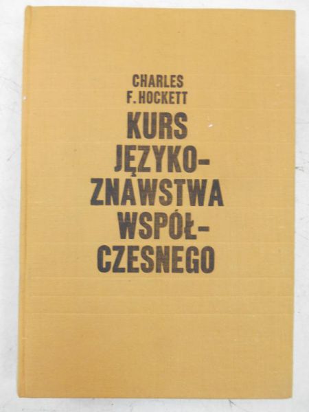 Hockett Charles F. - Kurs językoznawstwa współczesnego