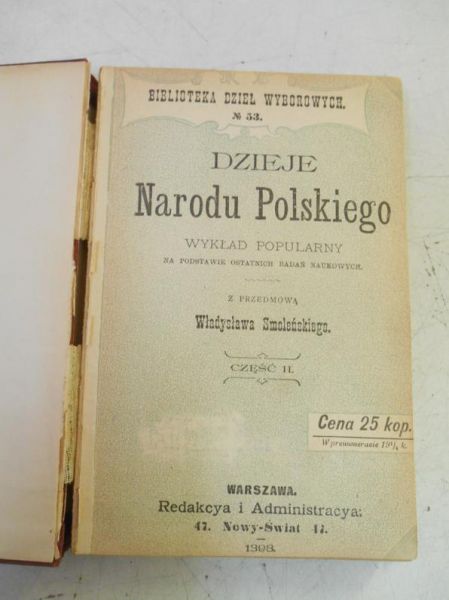 Dzieje Narodu Polskiego, 1898 r.