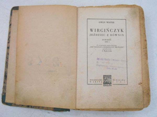 Wirgińczyk. Jeździec z równin, 1937 r.