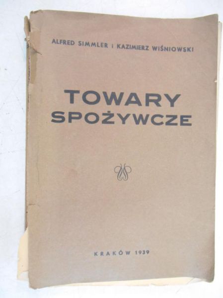 Towary spożywcze, 1939 r.