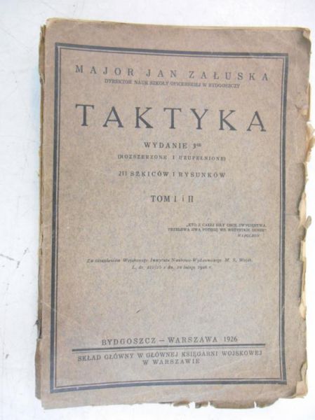 Taktyka, Tom I i II, 1926 r.