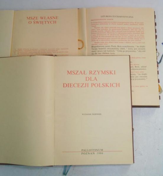 Mszał Rzymski dla diecezji Polskich w trzech tomach