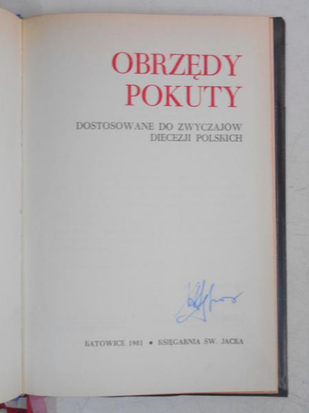 Obrzędy pokuty. Dostosowanie do zwyczajów diecezji polskich