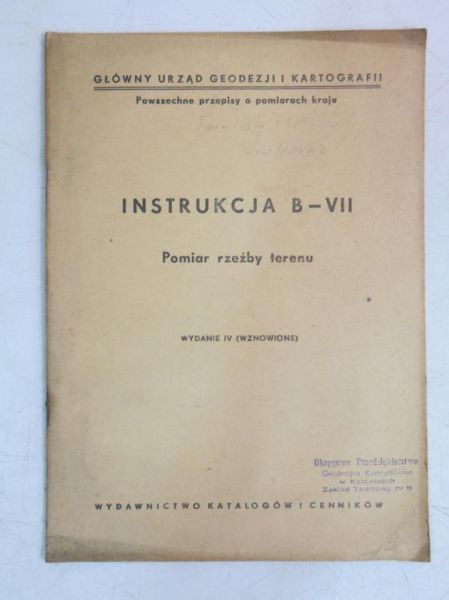 Instrukcja B-VII. Pomiar rzeźby terenu