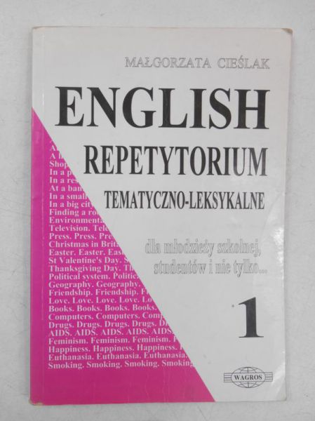 English. Repetytorium tematyczno - leksykalne, część 1