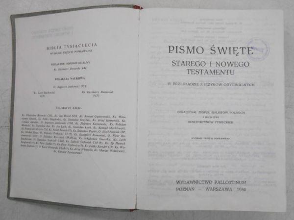 Pismo Święte Starego i Nowego Testamentu
