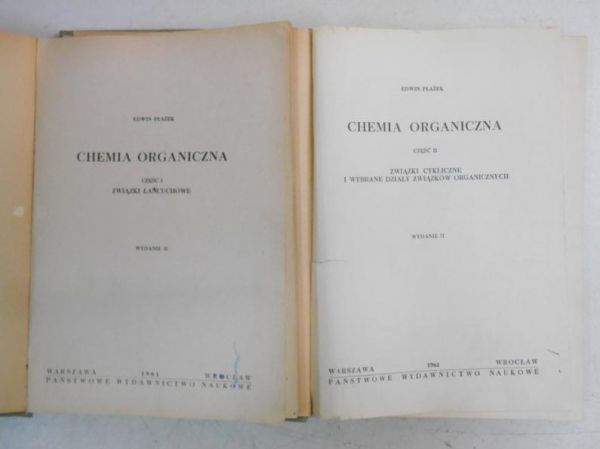 Chemia organiczna, cz. I-II