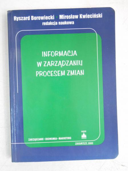 Informacje w zarządzaniuy procesem zmian