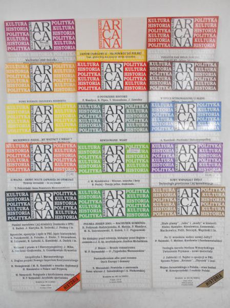 Arcana. Dwumiesięcznik, 15 tomów z lat 1995-2001
