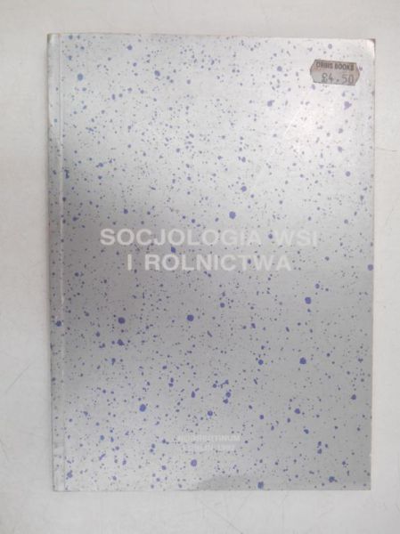 Socjologia wsi i rolnictwa