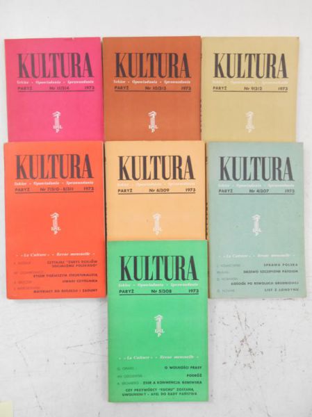 Kultura Paryska, 7 numerów z 1973 r.