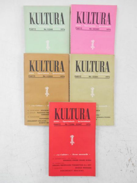 Kultura paryska, 5 książki z 1976 r.