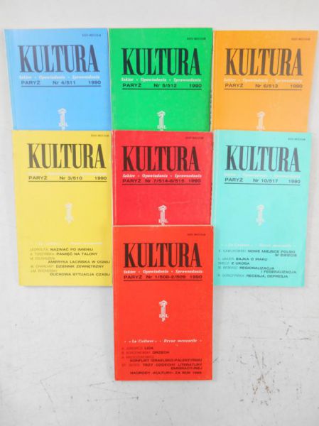 Kultura Paryska, 7 numerów z 1990 r.