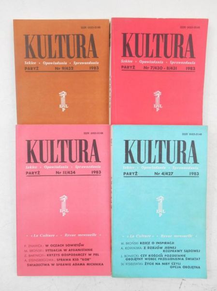 Kultura Paryska, zestaw 4 książek z 1983 r.