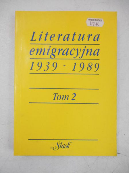 Józef  - Literatura emigracyjna 1939-1989