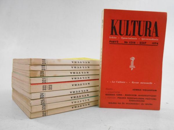 Kultura paryska, zestaw 10 książek z 1974 r.