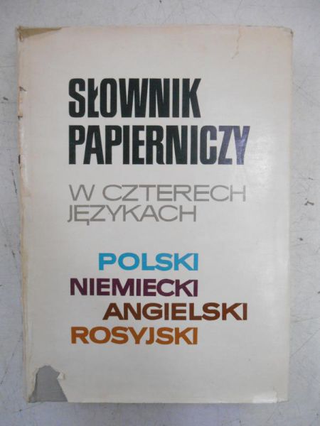Słownik papierniczy w czterech językach