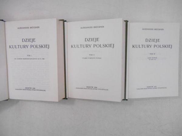 Dzieje kultury polskiej, Tom I-III, Reprint z 1930 r.