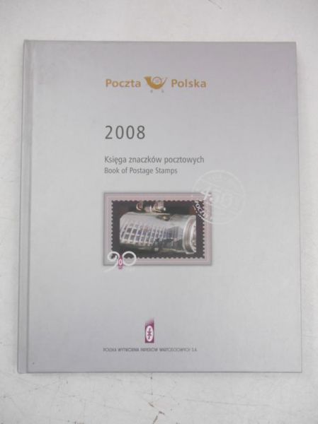 Księga znaczków pocztowych z 2008 r. + znaczki czyste