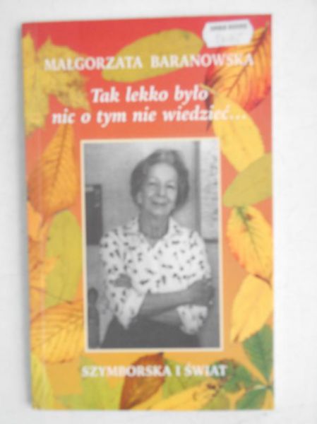 Tak lekko było nic o tym nie wiedzieć