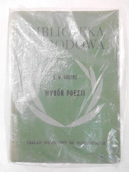 Goethe J.W. - Wybór poezji, Biblioteka Narodowa