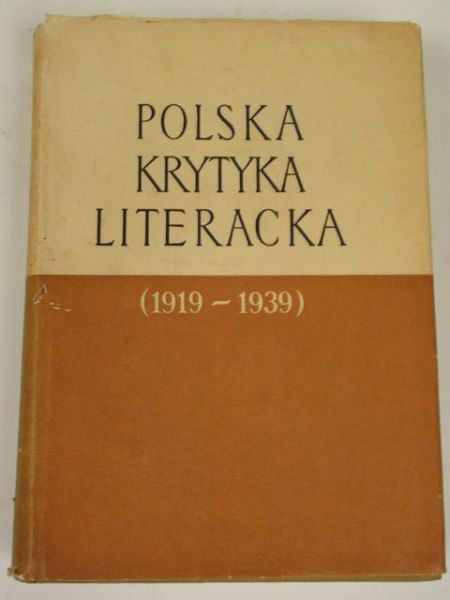 Polska krytyka literacka (1919-1939)