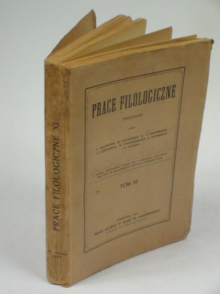 Prace Filologiczne, Tom XI, 1927